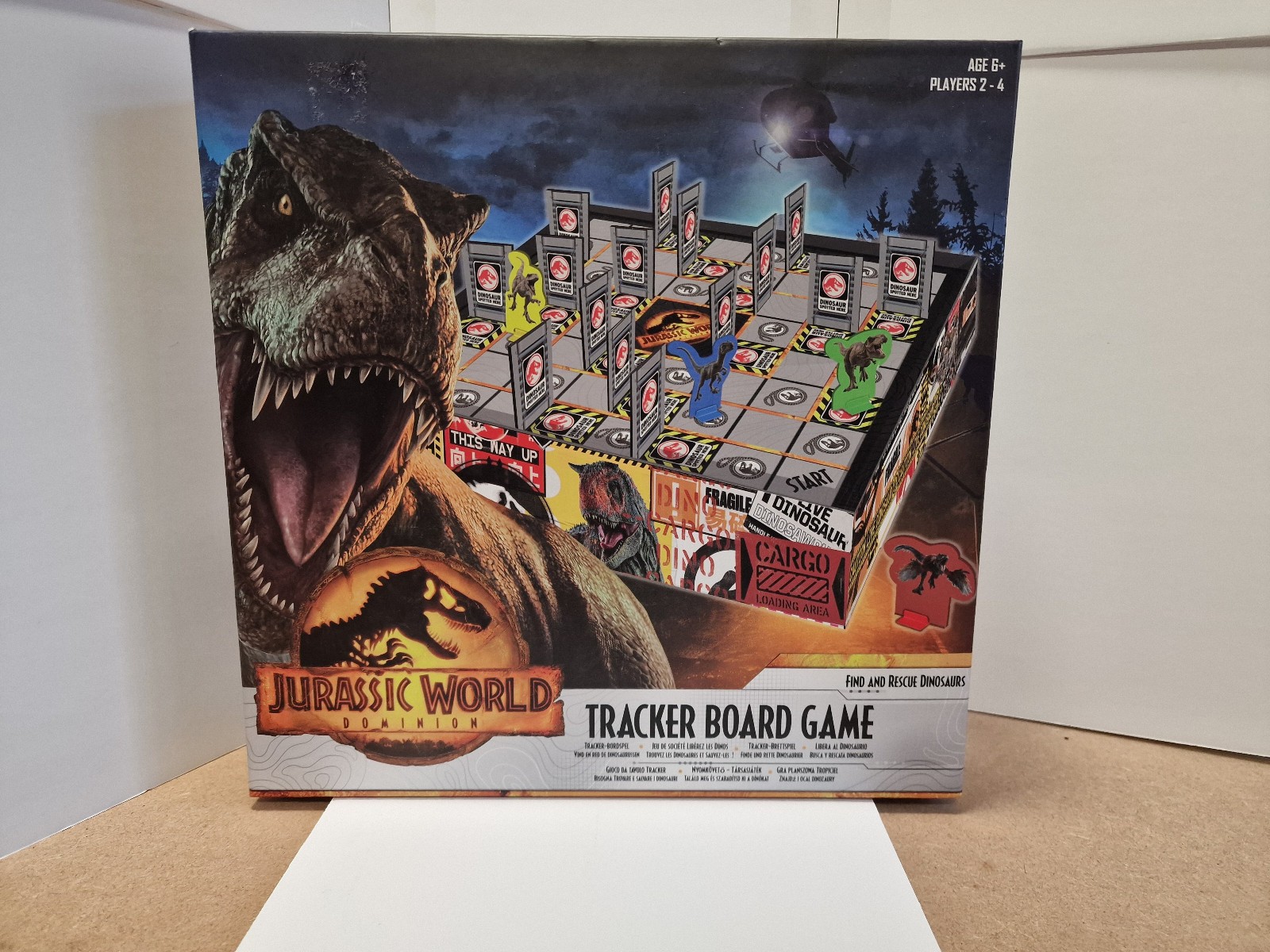 Jurassic World Dominion Tracker Board Game for 2-4 players (Age 6+) - Complete