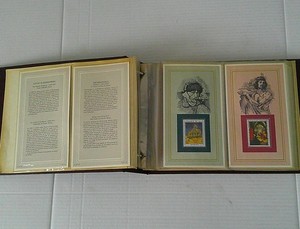 100 Greatest Masterpieces of Art Album — 46 stamps in the album + 6 separate.