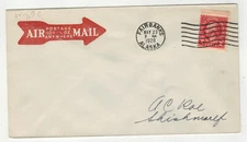 1928 SCARCE FAIRBANKS ALASKA FLIGHT ON ROESSLER AIRMAIL ENV. TO SHISHMAREF
