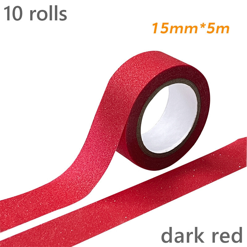 10 Rouleaux De Washi Tape Adhésif Pailleté – DIY Scrapbooking Décoration