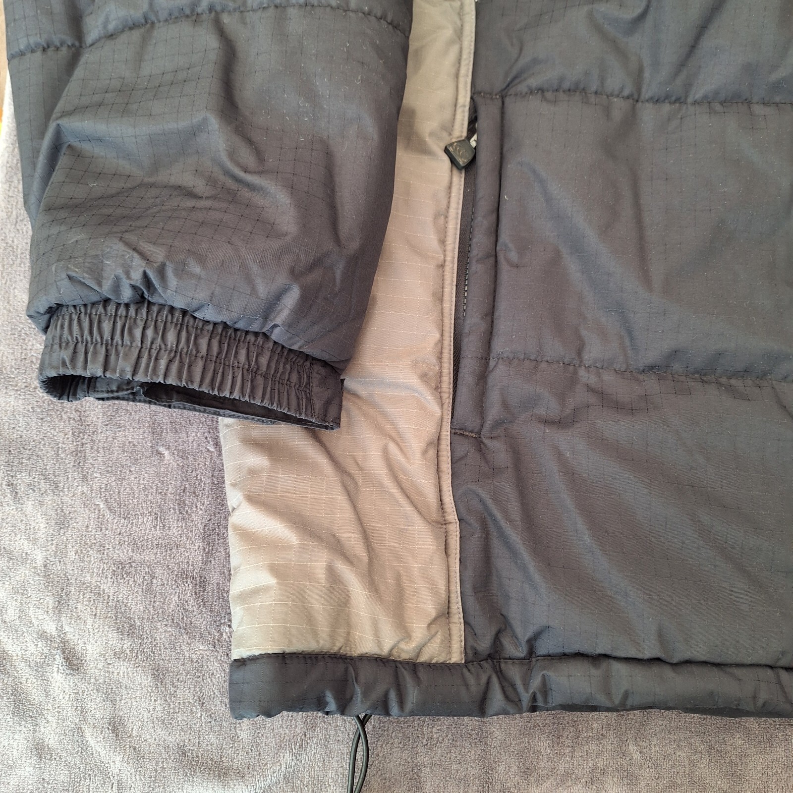 Canterbury Rugby Tech Padded Full Zip Jacket 2XL XXL Chest 56" Black/Grey Men's image 2