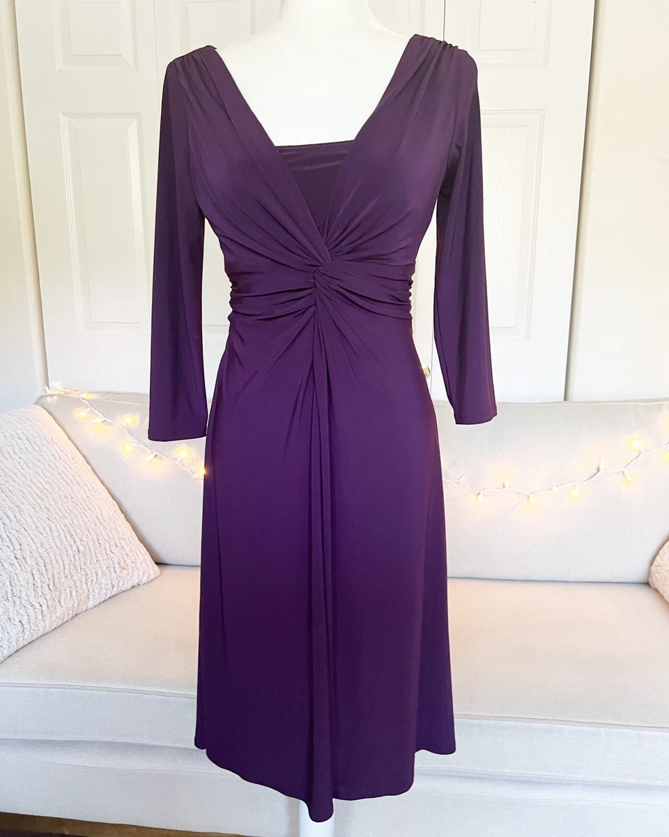 Chaps clearance purple dress