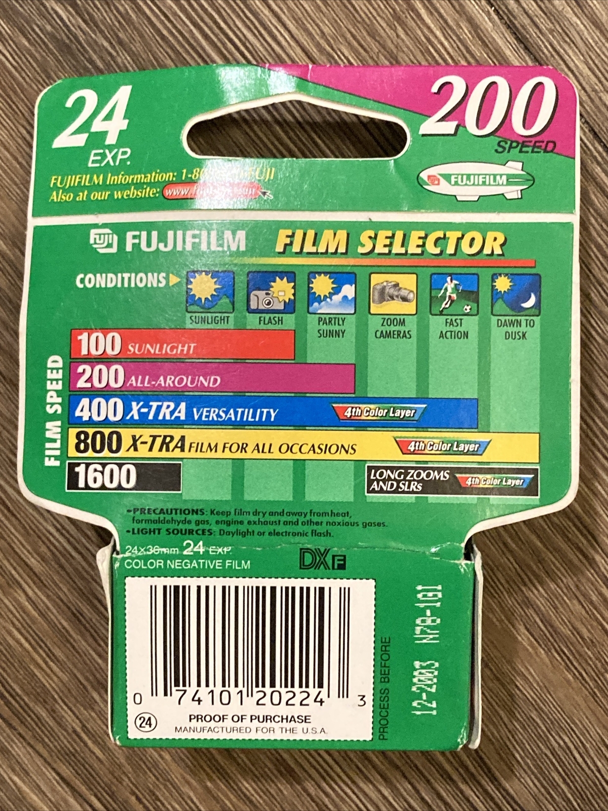 FujiFilm Super HQ 35mm 200 Speed 24 Exposure Color Film USA! 🇺🇸