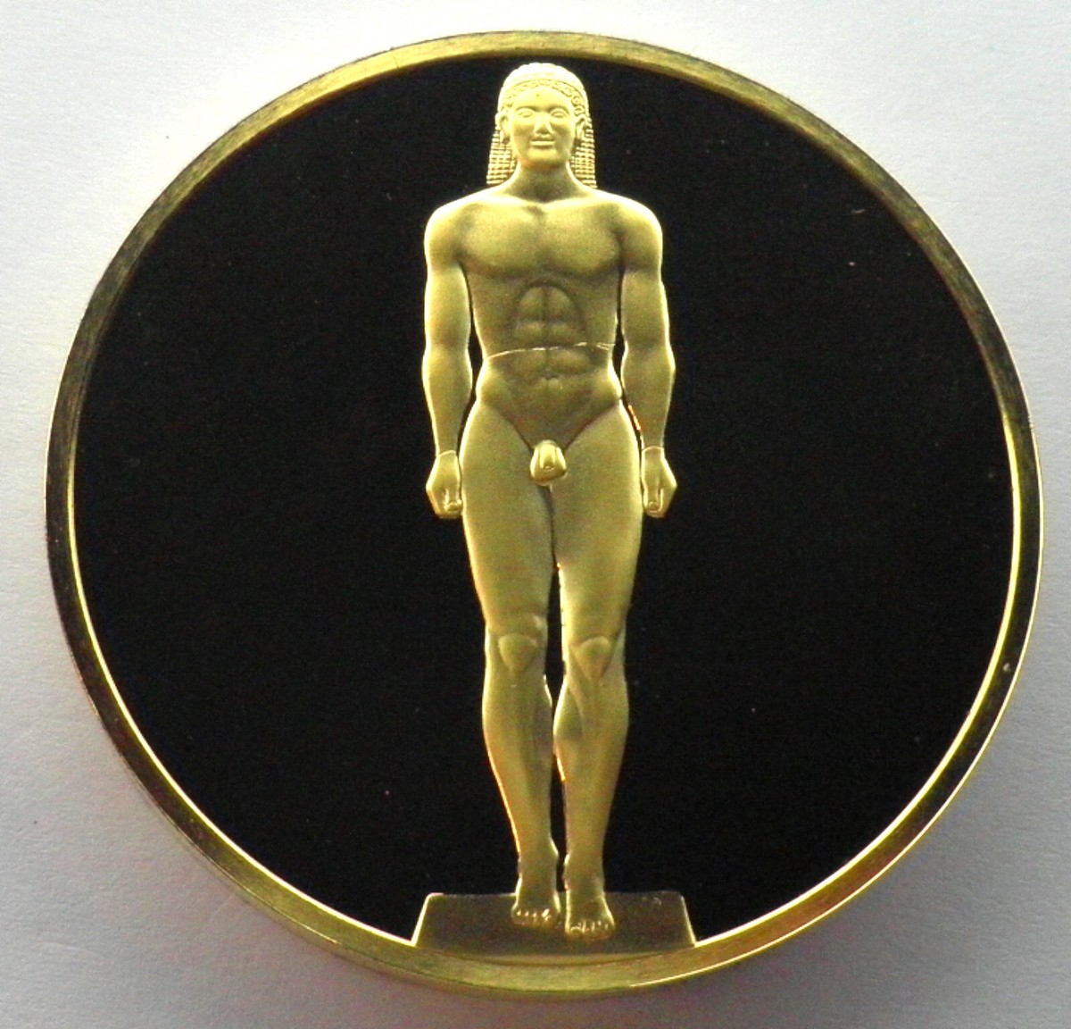 THE ART TREASURES OF ANCIENT GREECE-KOUROS FROM ANAVYSSOS Franklin