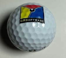 NEW GRS SOFTWARE LOGO GOLF BALL TOP FLITE 1 DISTANCE FOR THE LOGO BALL COLLECTOR