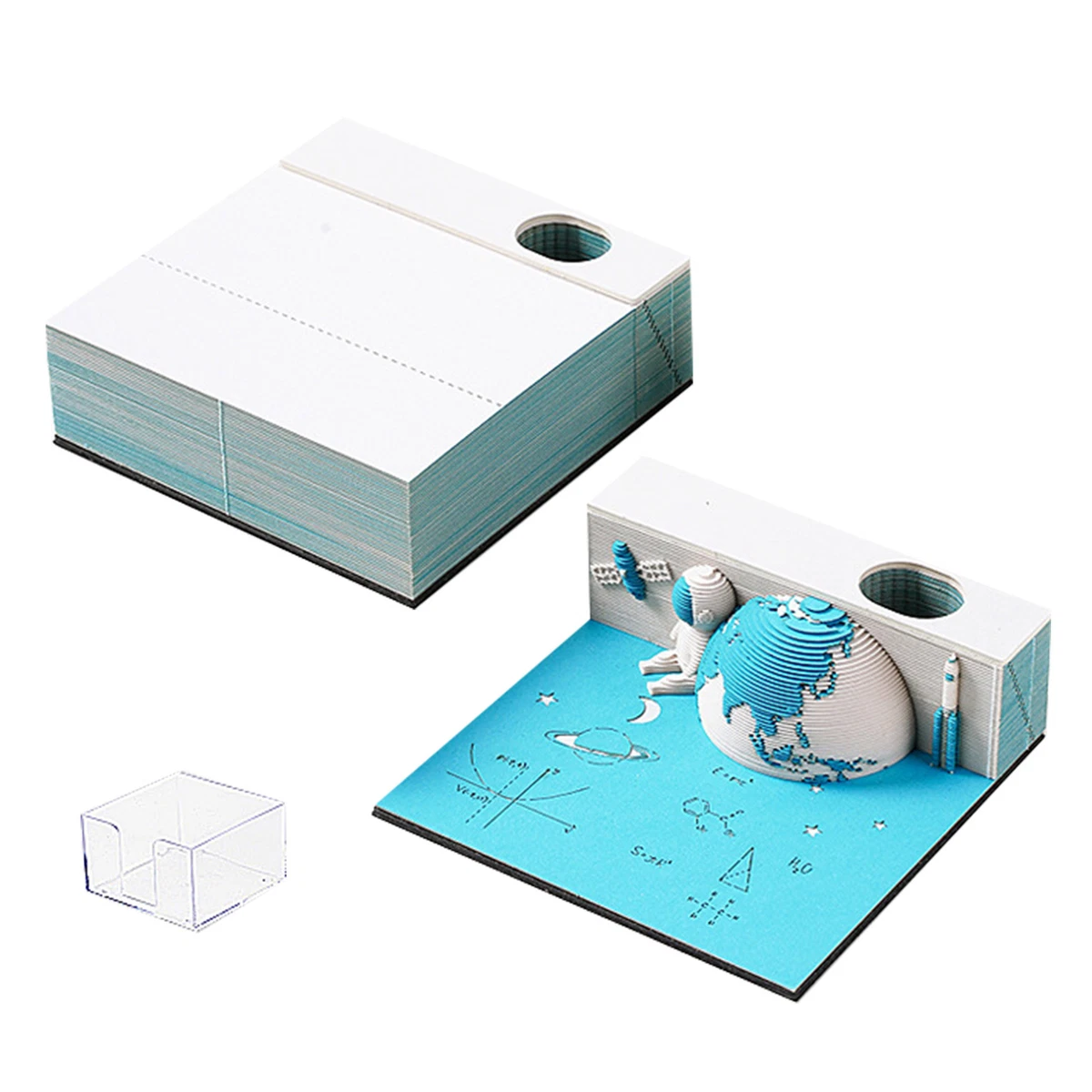 3d-desk-calendar-2024-time-piece-calendar-table-memo-pad-unique-aesthetic-design-ebay