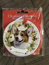NEW Ceramic WELSH CORGI Dog Ornament from E  S Pets