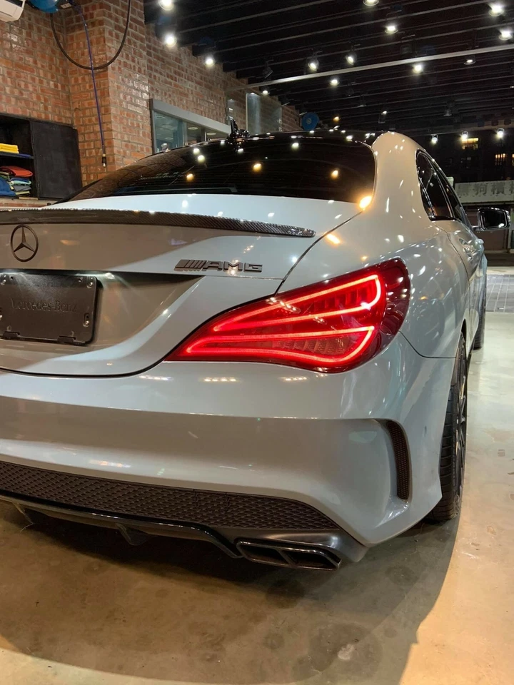 Fibra de carbono para Mercedes BENZ W117 C117 tipo A alerón maletero 4 puertas CLA Foto 2 de 4