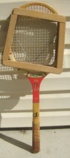 Vintage Spalding Pancho Gonzales ALL COURT Tennis Racquet Racket Fibre Gard Bow