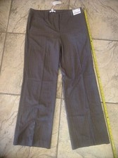 New York  Company 5th Avenue CityStretch Pant Size 12 Tall Gray Pinstripe