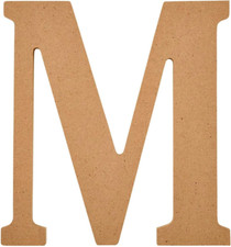 Wood Unfinished Letter, 8" Wooden Surface Perfect for DIY Arts and Crafts