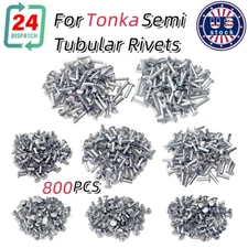 Semi Tubular Rivets For Tonka 800 Piece Super Assortment Toy Parts 1/8" Diameter