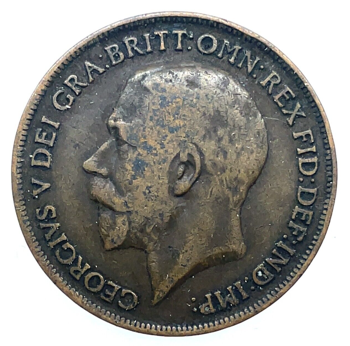 1916 Great Britain One Penny King George V Bronze Coin KM#810 | eBay