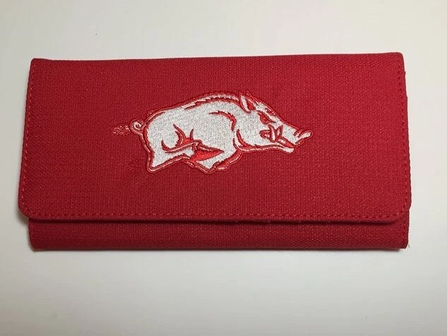 Portafoglio a tre ante in pelle con emblem logo monogramma Calvin Klein