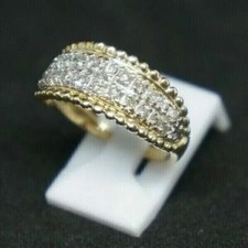 925 Sterling Silver 1.18Ct Round Simulated Diamond Engagement Wedding Ring