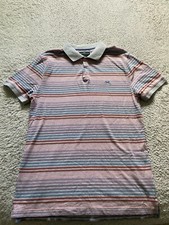 Rodd  Gunn Men Striped Short Sleeve Polo Shirt Multicolor Size L
