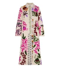 Forte Forte 9310 My Coat Embroidered Luxury Crema Color $1495msrp Size Iii (l).