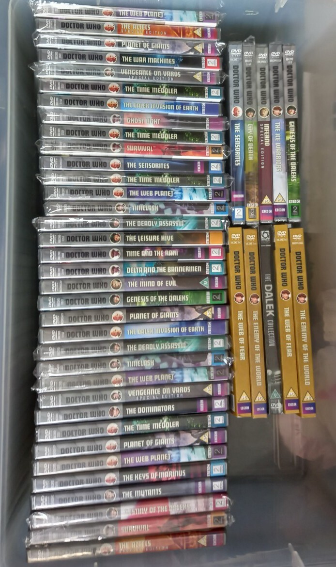 Dr Who Dvd Boxset And Dvd Bundle All New And Sealed. All Silver Amaray