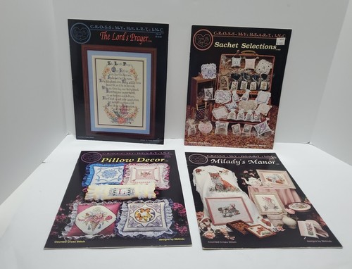 Lot of 12 Booklets, Cross My Heart Inc. Stitch Pattern Designs: Mixed Leaflets! - Picture 5 of 12