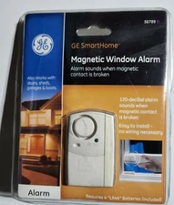 GE Window Or Door Alarm Personal Security 56789  120dB  Alarm Or Chime New