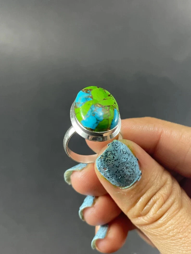 Turquoise cabochon hotsell ring