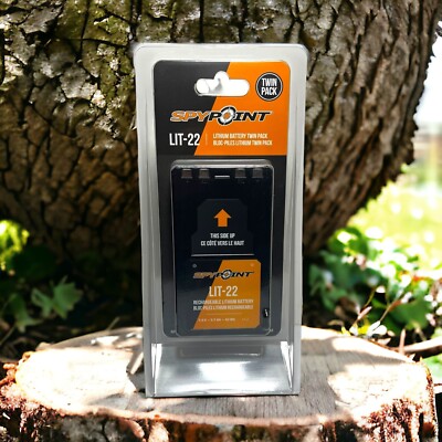 SPYPOINT LIT-22 Rechargeable Lithium Battery Twin Pack for Flex Trail Cameras