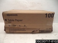 Qty 12: McKesson Table Paper, 18" X 225', White, Smooth, 100
