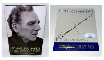 MICHAEL RICHARDS Signed ENTRANCES & EXITS Book AUTHENTIC Autograph JSA COA Cert