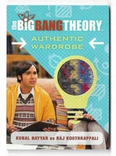 2016 Big Bang Theory Seasons 6 & 7 Wardrobe Card M27 Kunal Nayyar as Raj