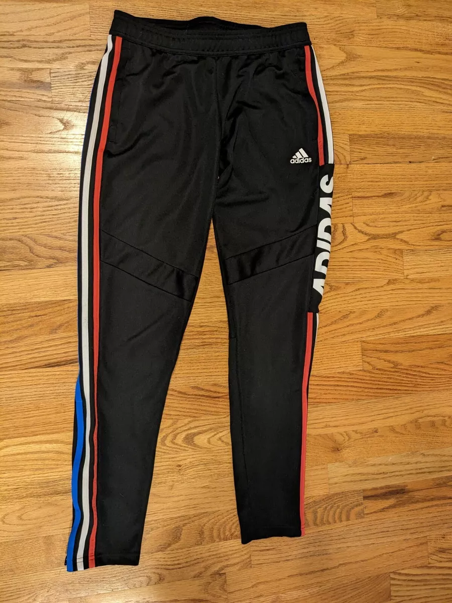 AEROREADY PANTS BLACK RED WHITE BLUE STRIPES SIZE SMALL | eBay