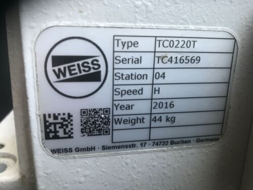 Weiss TC0220T Tavolo Indicizzazione Rotante con Motore AC (Come Nuovo) - Foto 2 di 10