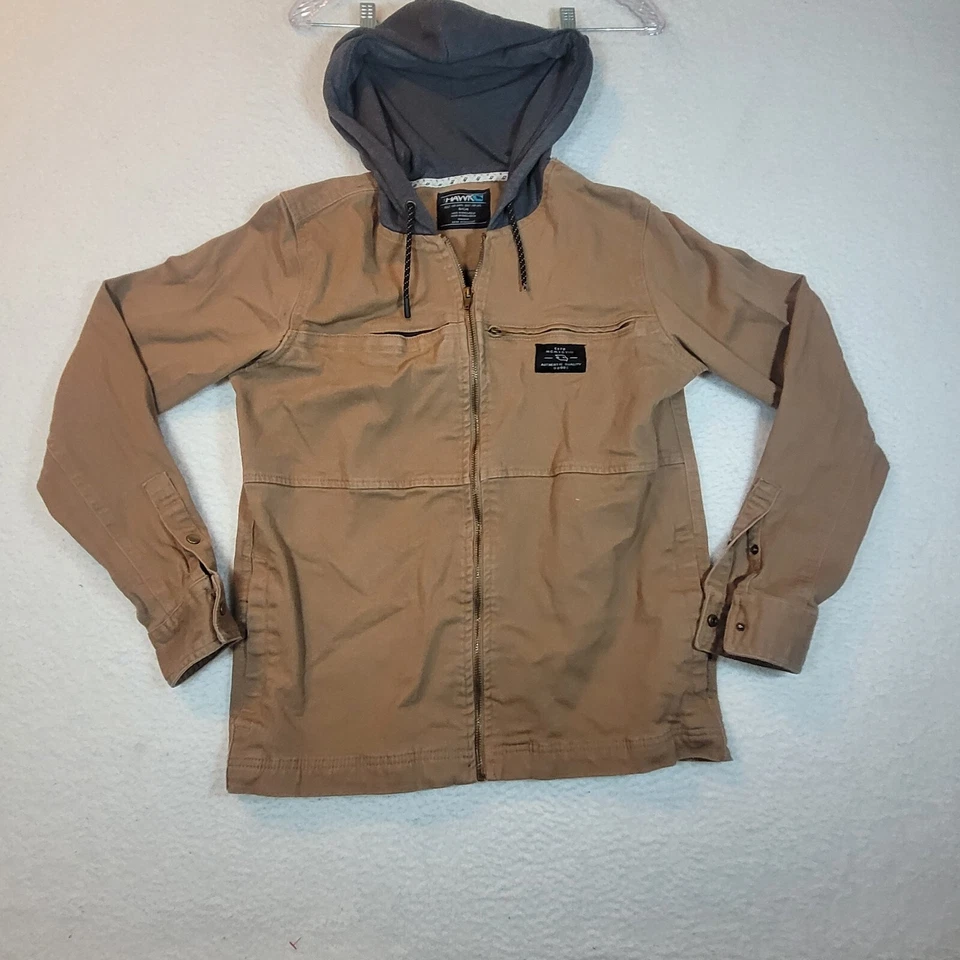 Chaqueta Tony Hawk Adulto Pequeña Marrón Bolsillo Cremallera Completa Sudadera con Capucha Patín Monopatín Para Hombres Foto 2 de 4
