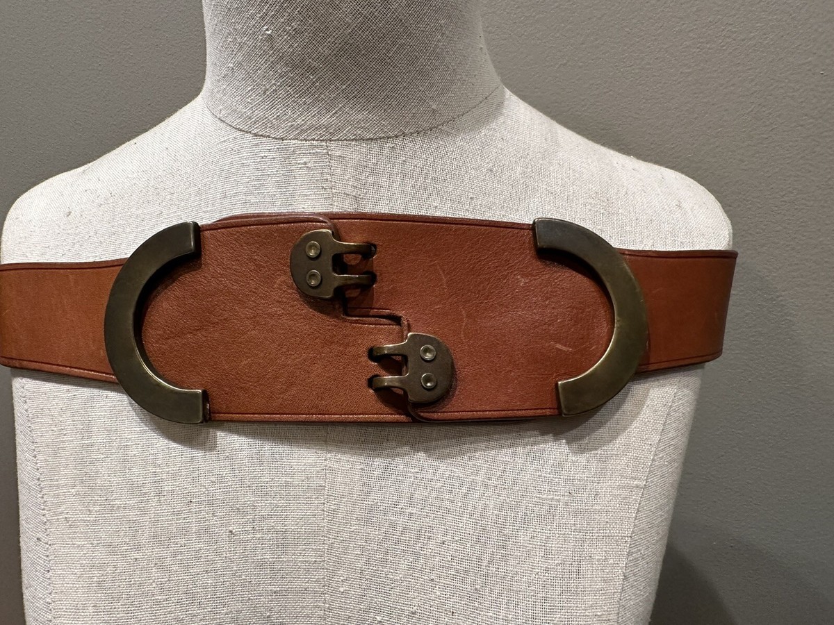Barneys New York Brown Leather Belt Barney main image 2