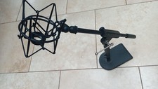 PROLINE MS112BK MICROPHONE STAND WITH BLUE MICROPHONE S3 SHOCK MOUNT