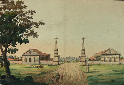 `MOSKAU, MOSCOW, STADTTOR, CITYGATE, SASTAWA´ F. DÜERFELDT NACH ANTHING, ~1810