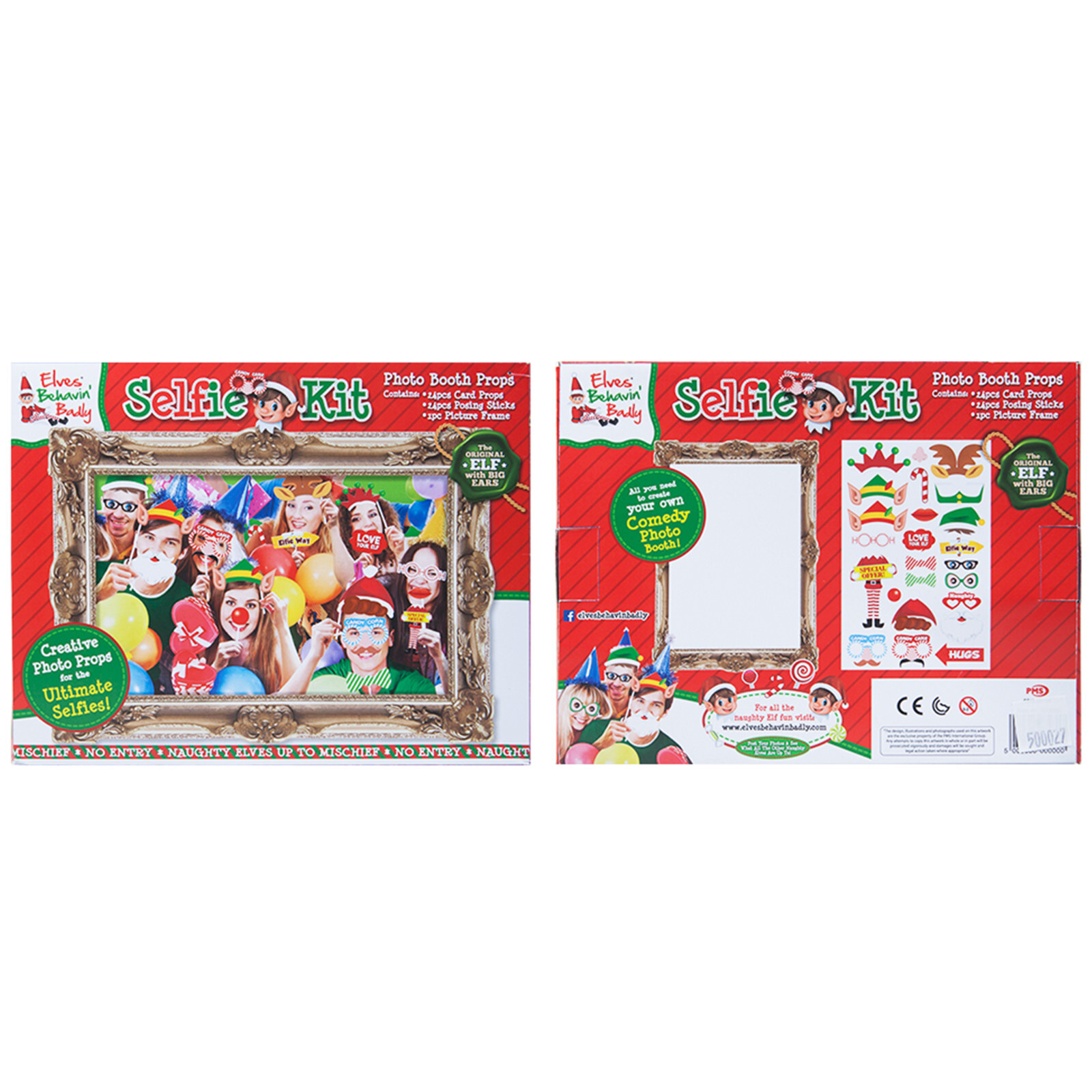 Elves Behavin' Badly Elf Photo Selfie Props  Christmas Shelf Accessory #500027