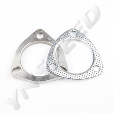 3 Inch 3 Bolt Stainless Steel Header Catback Exhaust Downpipe Flange Gasket