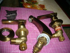 High end Bath Faucet Set, Brushed Bronze, 2 Handle, Maker unknown, Unused