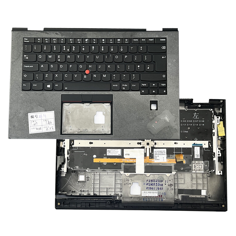 Clavier AZERTY Rétroéclairé Pour Lenovo ThinkPad X1 Yoga 2nd Gen – Noir – Occasion