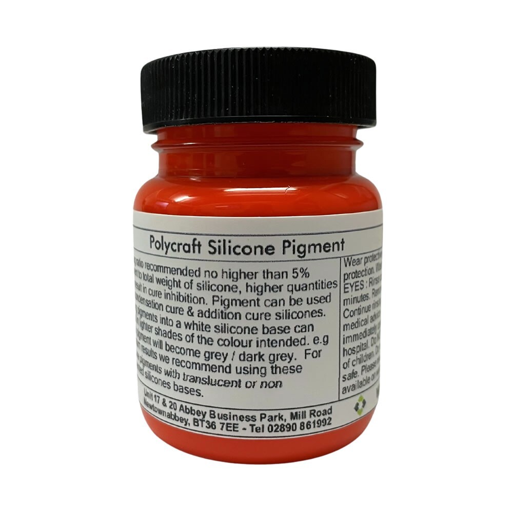 Polycraft RTV Silicone Mould Making Rubber Pigment - Orange - 25g