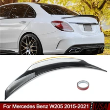 For Mercedes Benz W205 C200 C300 C400 2015-2021 Duckbill Trunk Spoiler Wing Lip
