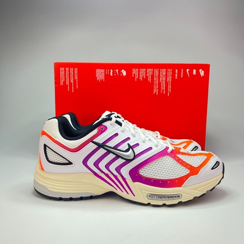 Nike Air Pegasus White Chrome Orange Athletic Shoes FV6383-100 Men's Size 10