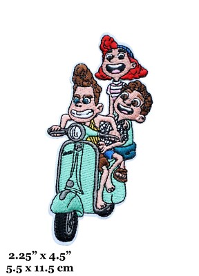 Luca Alberto Giulia Luca Cartoon Movie Characters Embroidered Iron