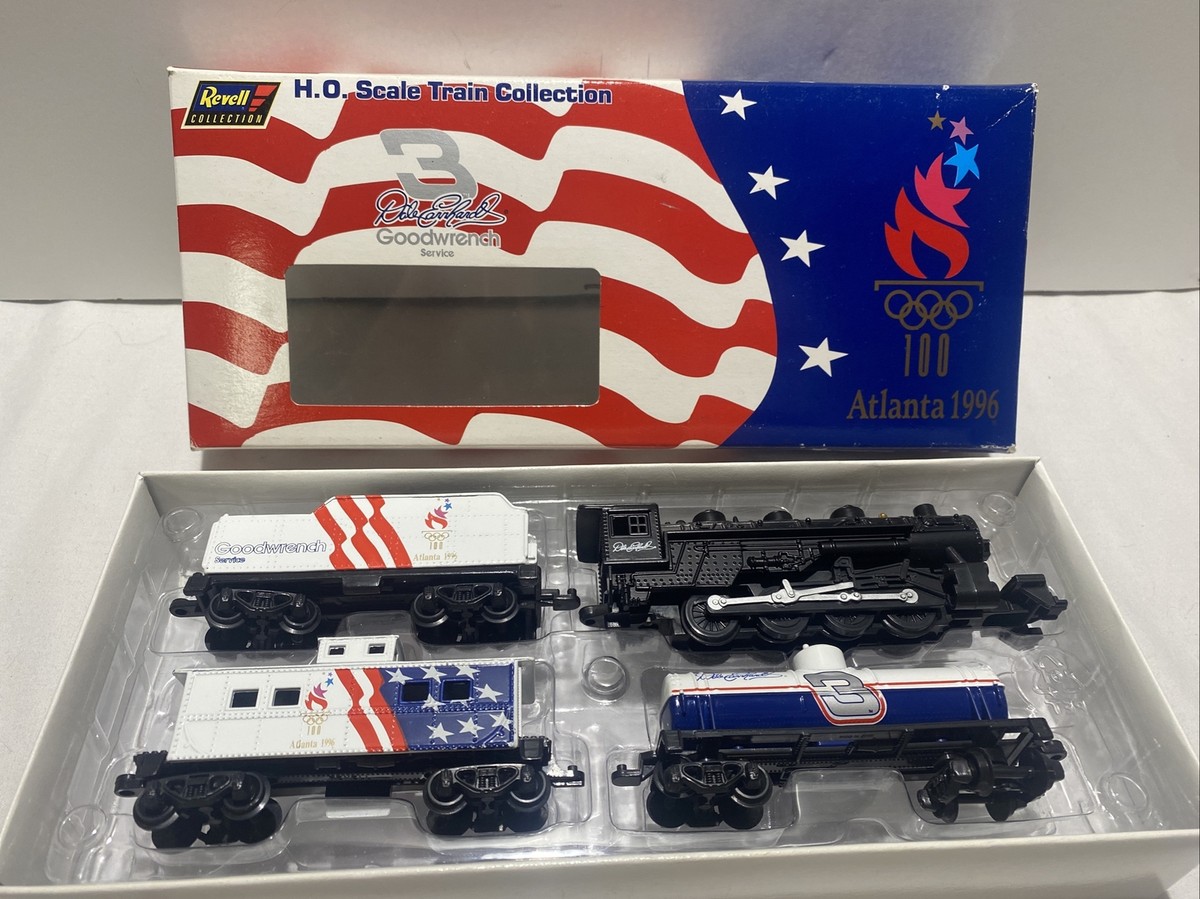 Revell H.O. Train Coll. 1996 Olympic Games set Dale Earnhardt #3 1