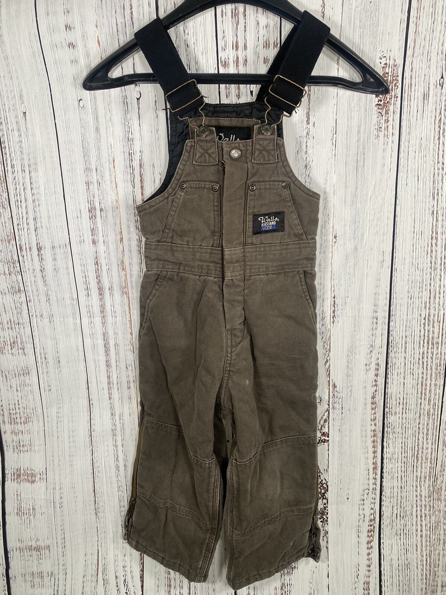 m*s様 BLIZZARD-PRUF デニムカバーオール Walls/ウォールズ WALLS BLIZZARD PRUF Brown BIB Boys COVERALLS YOUTH Kids SIZE