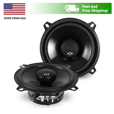 NVX NSP525 140W N-Series Coaxial Car Sereo Speakers w/Silk