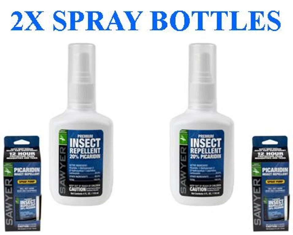 SAWYER 2 SP544 Picaridin Insect Repellent 4oz Spray Mosquitos