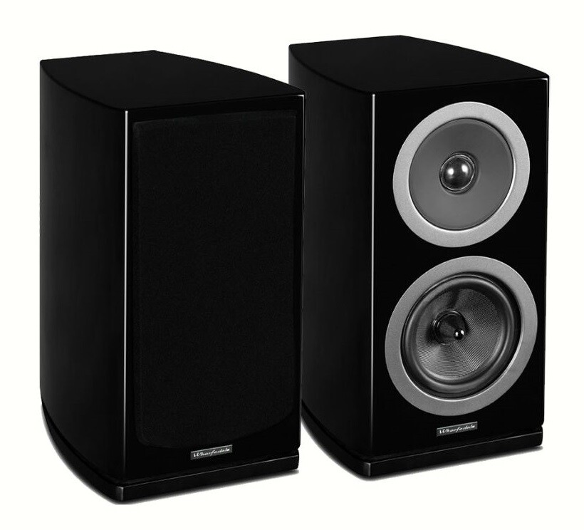 WHARFEDALE REVA-2 BLACK PIANO FINISH PAIR, AWARDED, TOP WHARFEDALE REVA-2 BLACK PIANO FINISH PAIR, AWARDED, TOP