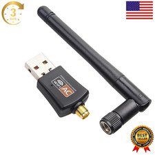 600Mbps Dual Band 2.4/5GHz Wireless Internet USB WiFi Network Antenna Adapter
