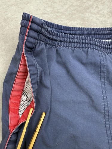 Vintage Speedo Swim Trunks Shorts Mens Large Navy Blue Cotton Mesh Liner Pockets - Picture 8 of 17